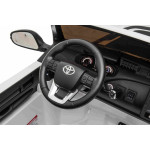 Elektrické autíčko - Toyota Hillux - nelakované - biele
